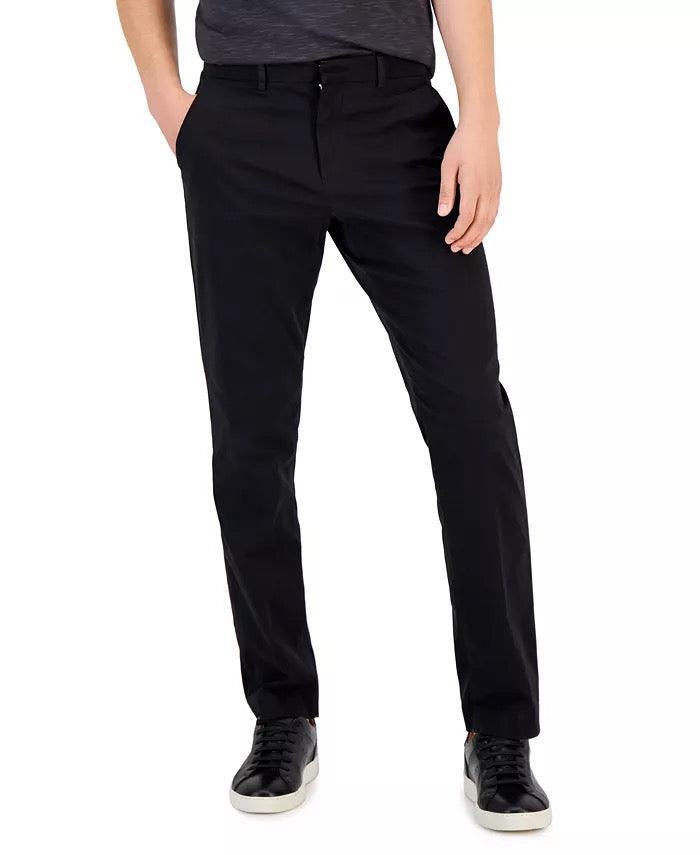 Perry Ellis Men's Essentials Slim Fit Dress Pants Charcoal 32 x 29