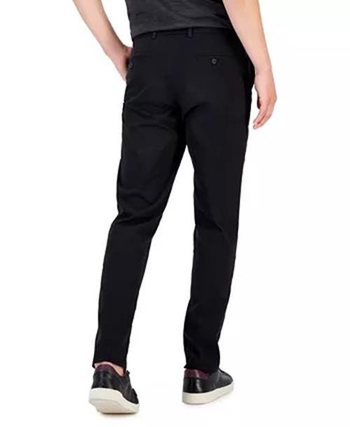 Perry Ellis Portfolio Mens Slim-Fit Dress Pants Charcoal 34 x 29