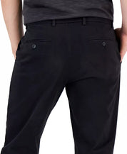 Perry Ellis Mens Slim fit Dress Pants 34 / 34 Black Solid