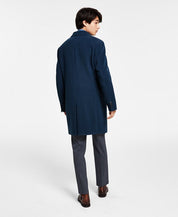 Tommy Hilfiger Mens  fit Overcoat Coat 38 S Blue Solid