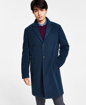 Tommy Hilfiger Mens  fit Overcoat Coat 38 S Blue Solid