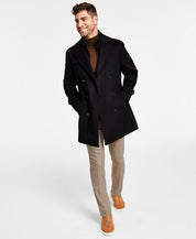 Lauren Ralph Lauren Mens Labrada Double-Breasted Wool Peacoat 40R Black Coat