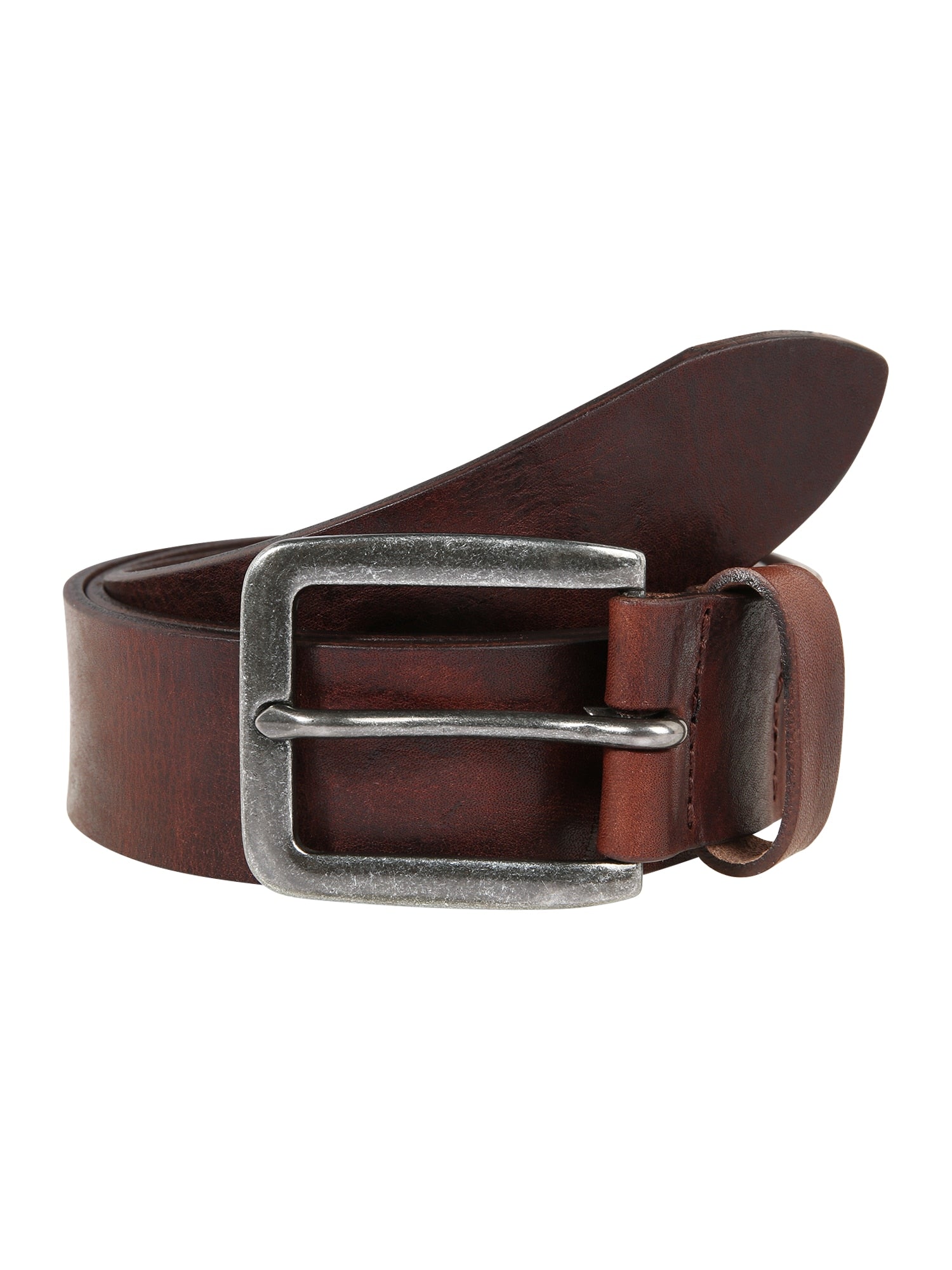Jack & Jones Mens Victor Cuir Belt Brown Size 95