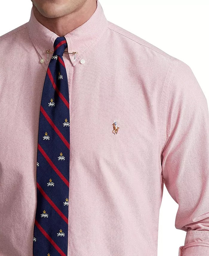Polo Ralph Lauren Men's Cotton Oxford Button Down Shirt Red XL
