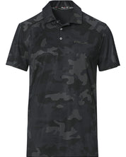 RLX Ralph Lauren Golf Custom Slim Fit Performance Polo Shirt Medium Black Camo