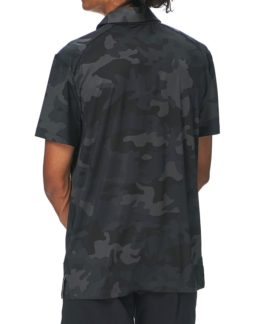 RLX Ralph Lauren Golf Custom Slim Fit Performance Polo Shirt Medium Black Camo