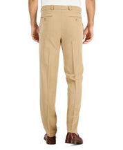 Nautica Mens Modern fit Dress Pants 38 / 32 Beige Solid Stretch