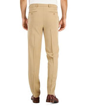 Nautica Mens Modern fit Dress Pants 36 / 32 Beige Solid Stretch
