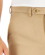 Nautica Mens Modern fit Dress Pants 36 / 32 Beige Solid Stretch