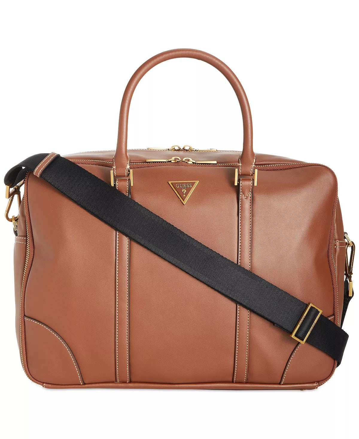 Guess Scala Work Bag Brown Laptop Compute