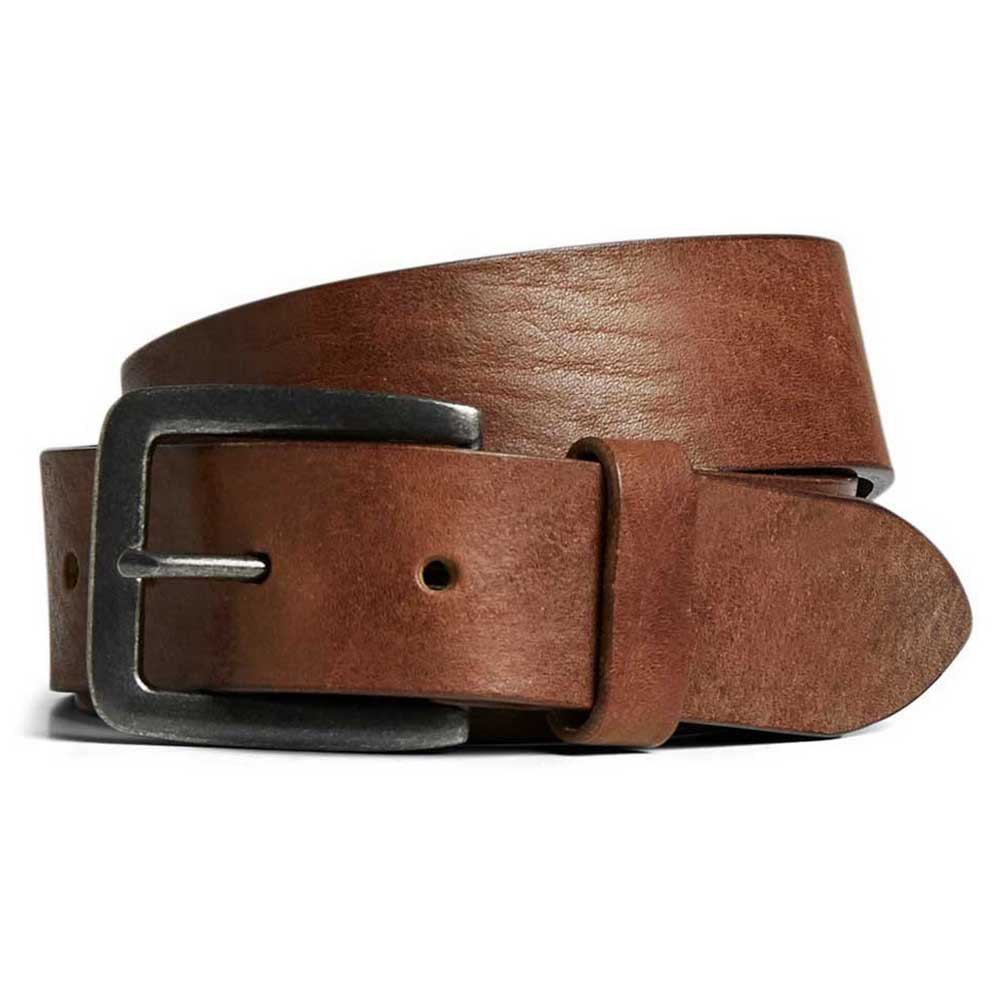Jack & Jones Mens Victor Cuir Belt Brown Size 105
