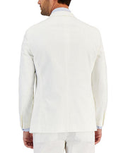 Nautica Men's Modern Fit Comfort Stretch Suit Jacket White 36R