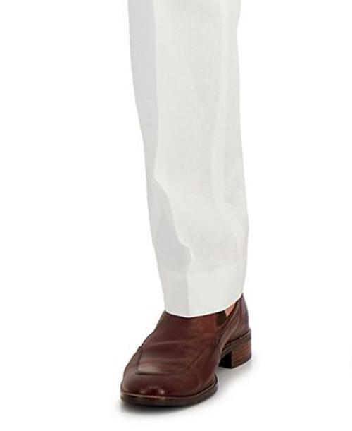 NAUTICA Men's Modern-Fit Cotton Linen Blend Suit 38R / 32 x 32 White