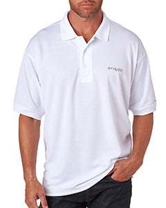 Columbia Men Regular fit Short Sleeve Polo Shirt XXL White Solid