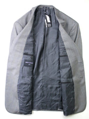 AX Armani Exchange Men's Slim-Fit Plaid Suit Jacket 38R Grey / Light Blue