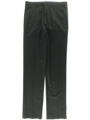 Haggar Mens Straight fit Dress Pants 32 / 30 Black Solid Stretch