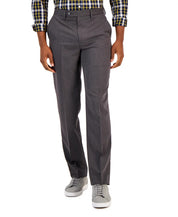 Nautica Mens Classic fit Dress Pants 32 / 32 Charcoal Grey Solid Stretch