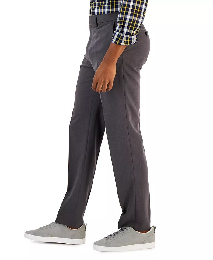Nautica Mens Regular fit Dress Pants 44 / 30 Charcoal Gray Solid