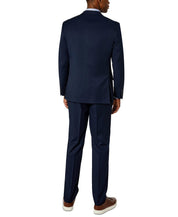 Van Heusen Men's Suit Navy Blue 42L / 35 x 33 Flex Slim Fit