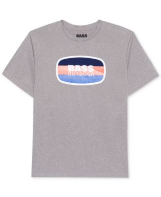 BASS OUTDOOR Mens Logo Short Sleeve T Shirt Grey Heather XL