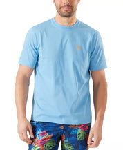 TOMMY BAHAMA Men's Fish and Chips Graphic-Print T Shirt XXL Blue