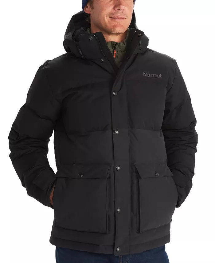Marmot Mens Full Zip Fordham Coat XL Black Waterproof Solid