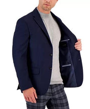Tommy Hilfiger Men's Modern-Fit Twill Sport Coat Navy 44S