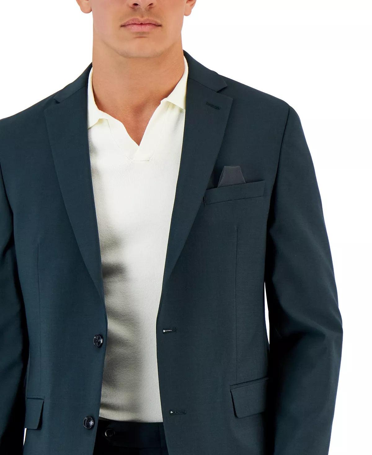 Bar III Mens Slim-Fit Suit Jacket Emerald Green 46L