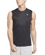 Reebok Men's Perforated Tank Top Shirt Black Large