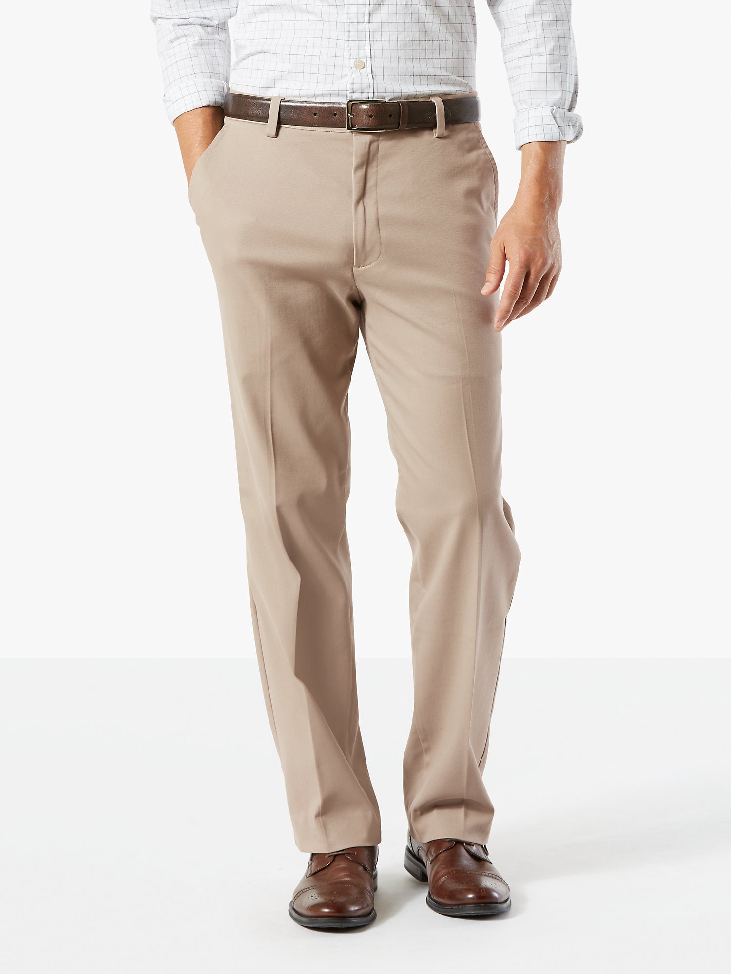 Dockers Men's Easy Stretch Classic Fit Pants Timber Wolf Tan 36 x 32