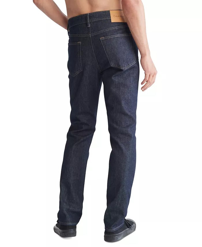 Calvin Klein Men's Slim Fit Stretch Jeans Dark Ck Blue Rinse 32x32