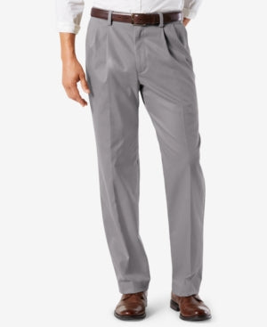 Dockers Mens Easy Stretch Khaki Pants Burma Grey 34 x 32
