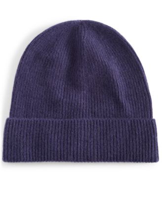 Club Room Men's 100% Cashmere Navy Beanie OSFA REG