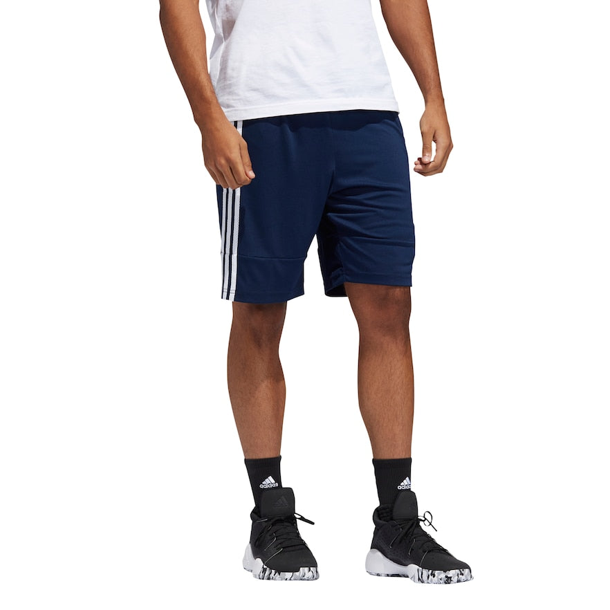 Adidas Men's 3G ClimaLite Basketball Shorts Navy Blue White 4XL