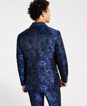 I.N.C. INTERNATIONAL CONCEPTS Men's Classic-Fit Abstract Suit Jacket Medium Blue
