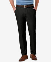 Haggar Mens Cool 18 Pro Stretch Dress Pants Black 36 x 32