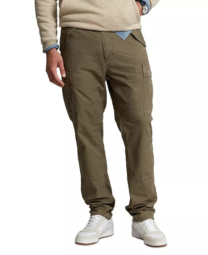 Polo Ralph Lauren Men's Classic Tapered Fit Canvas Cargo Pants Green 50 x 30