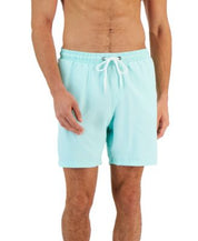 Club Room Men's Quickdry Performance Solid 7" Swim Trunks  Spring Mint  Small