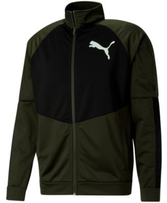 Puma Men's Green Workout Track Jacket Size Small