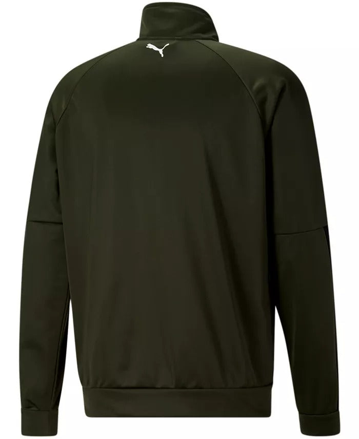 Puma Mens Track Jacket Contrast 2.0 Colorblock Green 2XL XXL Track Jacket