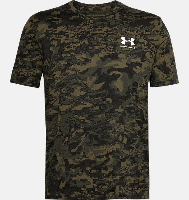 Under Armour Men's ABC Camo Short Sleeve T Shirt Black Large