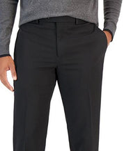 Van Heusen Mens Slim fit 2 Piece Suit 40 S / 33 Waist Black Solid Stretch