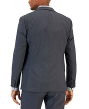 Van Heusen Mens  fit 2 Piece Suit 38 R / 31 Waist Charcoal Grey Stretch
