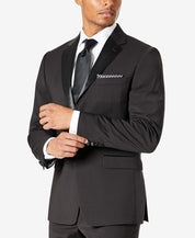 Calvin Klein Mens Skinny fit Tuxedo Jacket Blazer 38 R Black Solid Wool