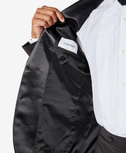 Calvin Klein Mens Slim fit Tuxedo Jacket Blazer 40 S Black Solid