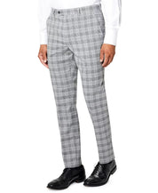 Sean John Mens Classic Fit Plaid Dress Pants Grey 42 x 30
