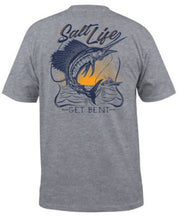 Salt Life Men's Golden Hour Short Sleeve Pocket Tee Shirt Grey Medium