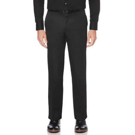 Perry Ellis Mens Modern fit Dress Pants 40 / 30 Black Solid Stretch