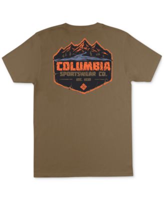 Columbia Men's Journey Mountain Logo Graphic T shirt Brown 2Xl