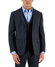 Tommy Hilfiger Mens Modern fit Suit Jacket Blazer 46 R Dark Grey Solid Stretch